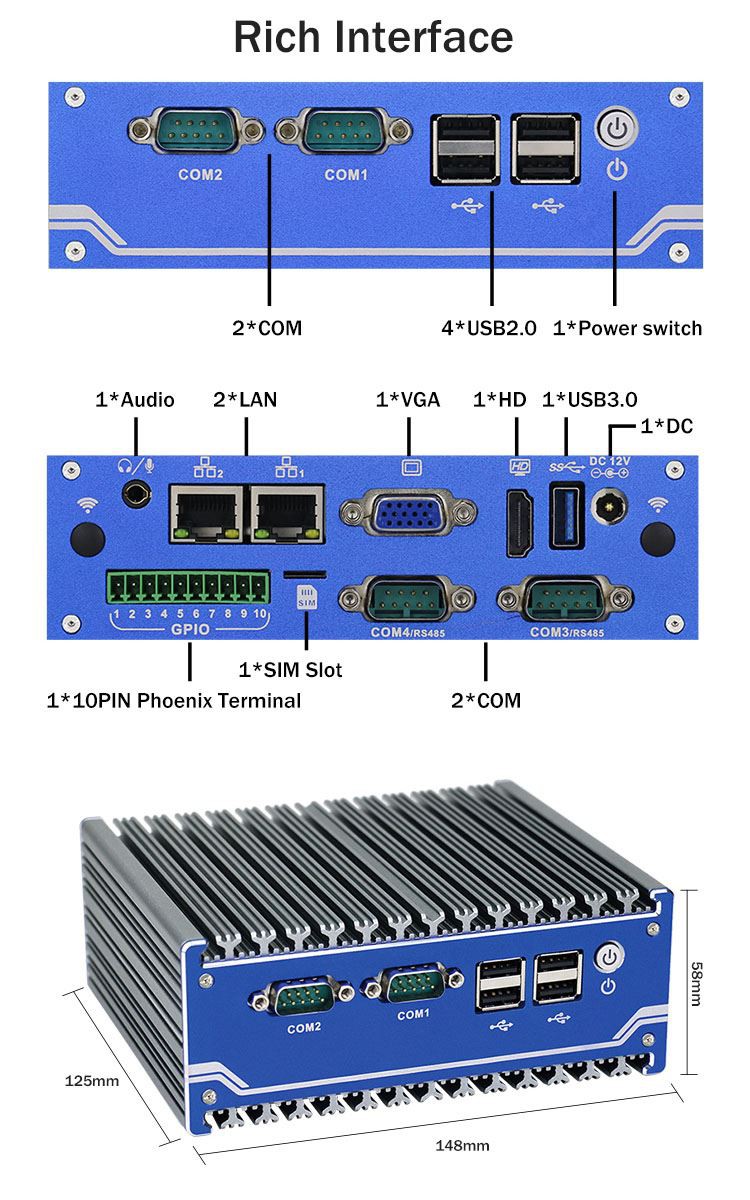 Fanless Mini PC Fanless Mini PC